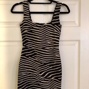 SOLD zebra print mini dress